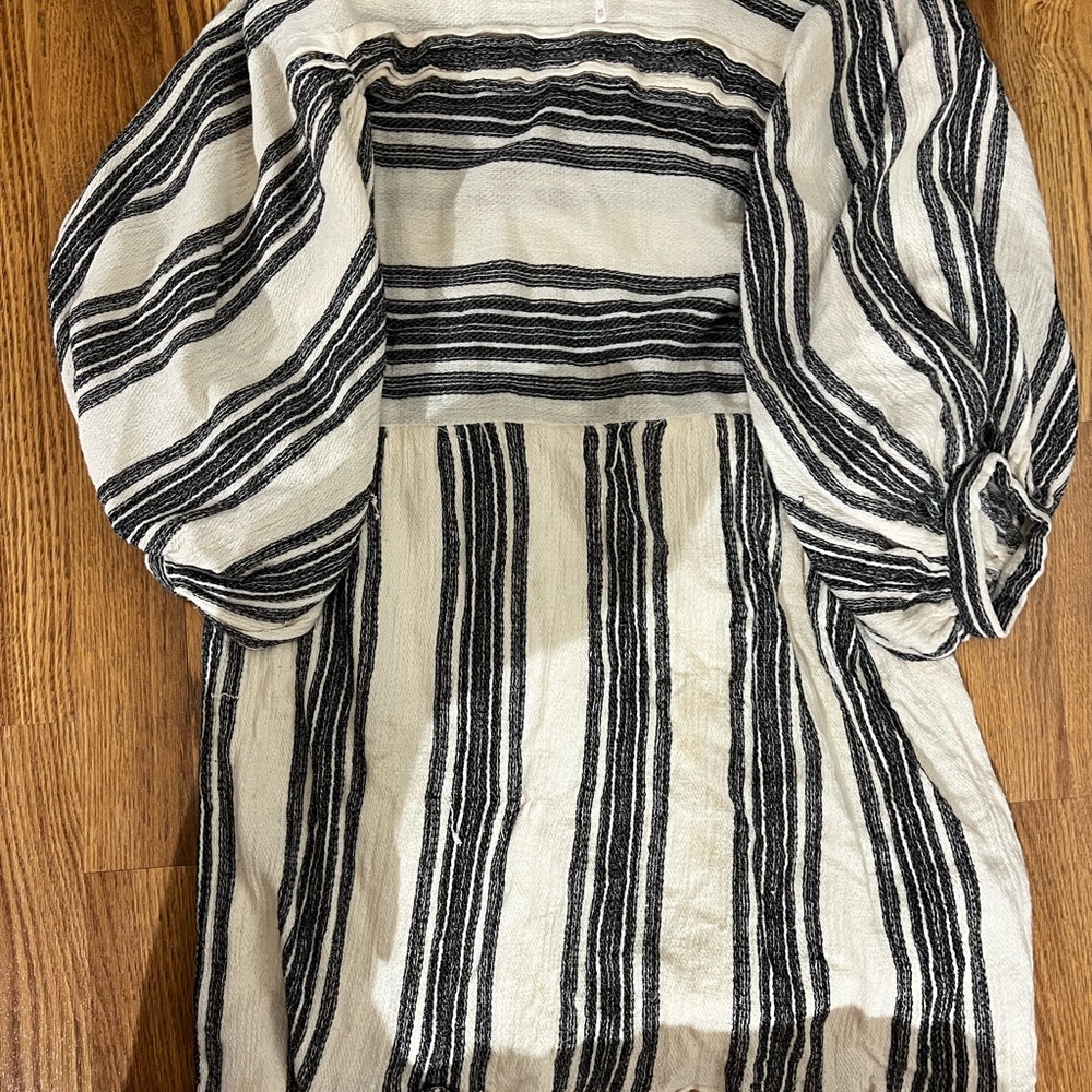 Free People Striped Black and White Dress